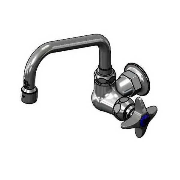 T&S Brass B-0212-F05 Faucet, Single Hole, Single Temperature, Wall Mount