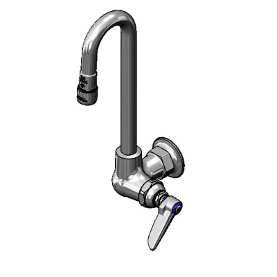 T&S Brass B-0310-119X-WS Pantry Faucet, Single, Wall Mount, Single Hole Base