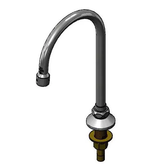 T&S Brass B-0520 Swivel Gooseneck Spout, 5-3/4" Spread, 10-5/8"H
