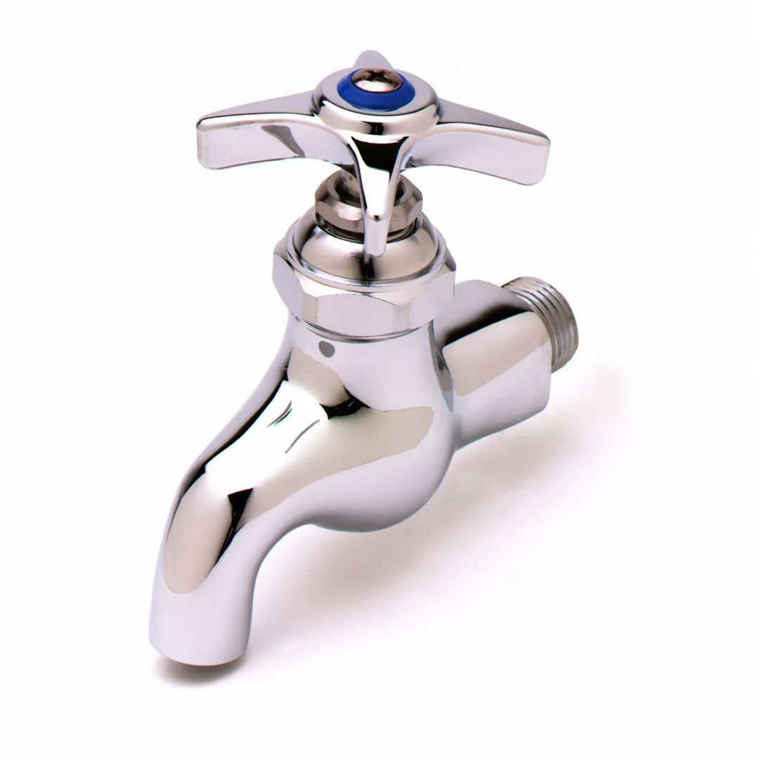 T&S Brass B-0703 Single Sink Faucet, Heavy Duty, 1/2" Ips Male Inlet