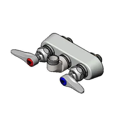 T&S Brass B-1105-LN Faucet Workboard, Less Nozzle, Splash Mounted, Bronze Body