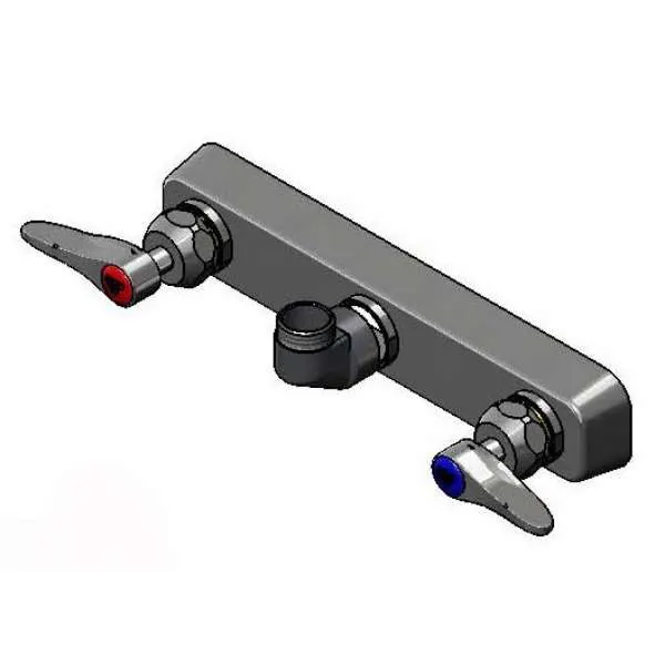T&S Brass B-5125-CR-LN Workboard Mixing Faucet, Wall Mount, 8" Centers