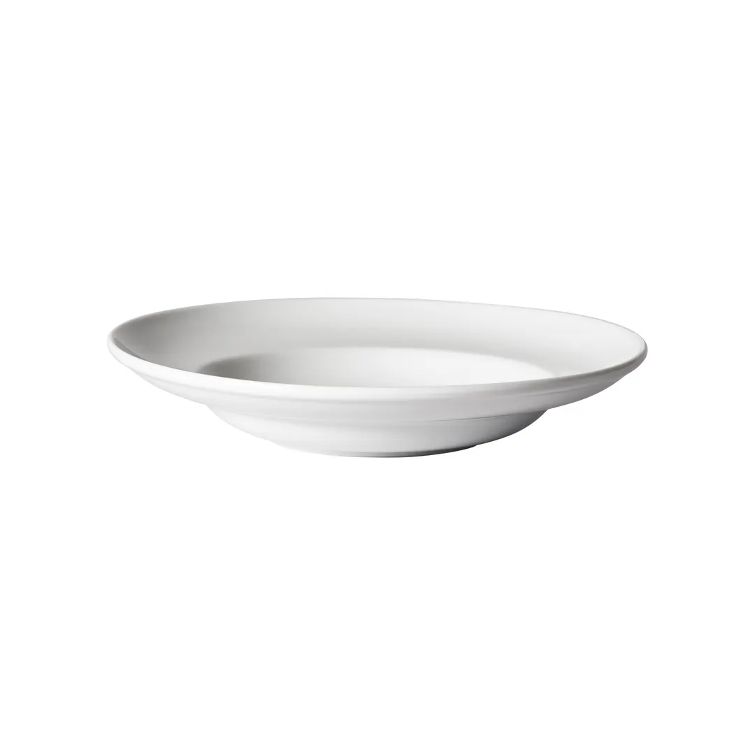 Winco MPB-12 Mediterranean Pasta Bowl, 12 oz, 9" x 1.5" Round Porcelain White - 1 Dozen