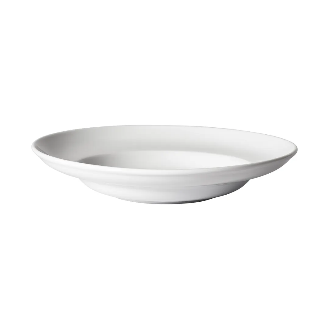 Winco MPB-18 Specialty Pasta Bowl, 18 oz, 10-1/2" dia x 2" high, round white porcelain - 1 Dozen