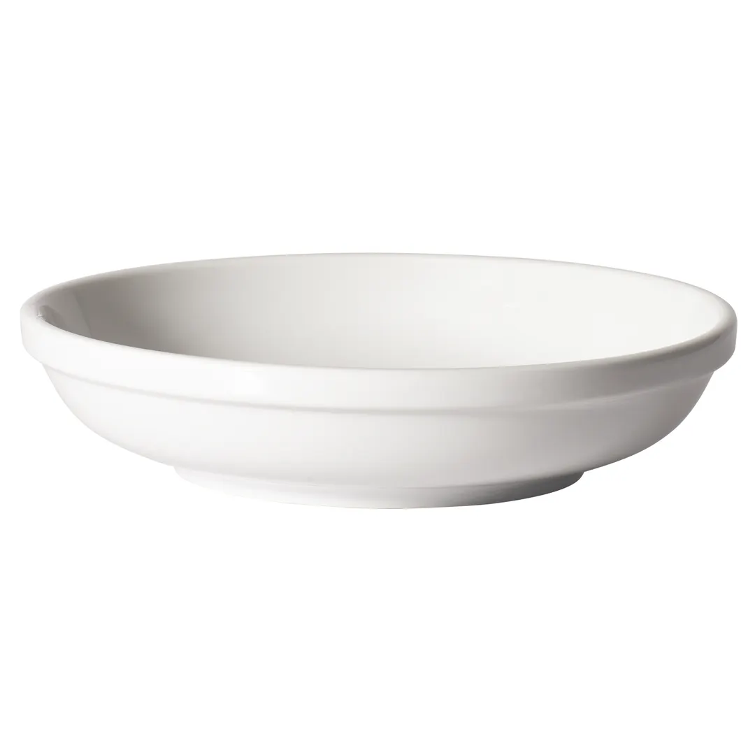Winco SSB-36 Specialty Salad Bowl, 36 oz, 9.5" Dia x 2.5" H, Round White Porcelain - 1 Dozen