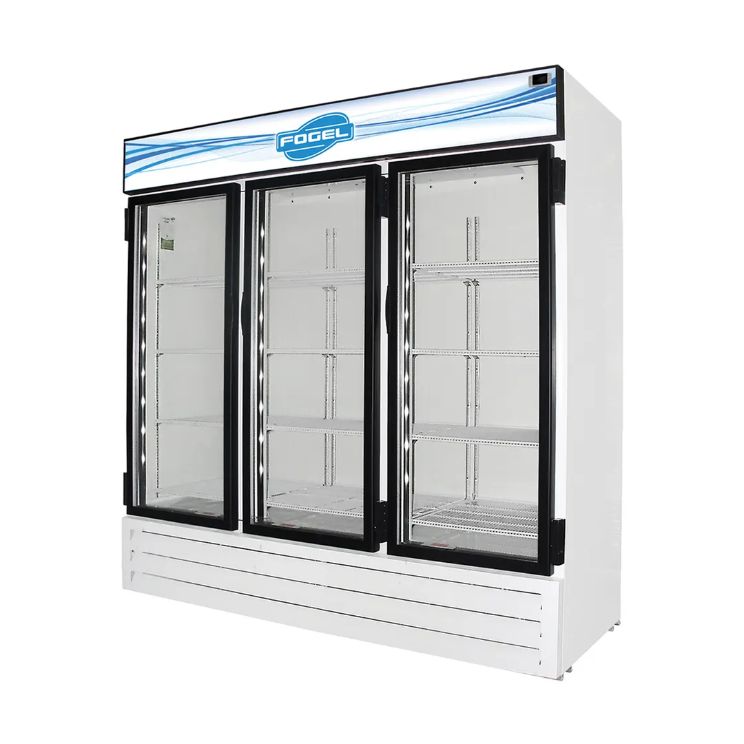 Howard-McCray CR-65-HC-US 78" Three Glass Door Merchandiser Refrigerator in White, 65 cu. ft.