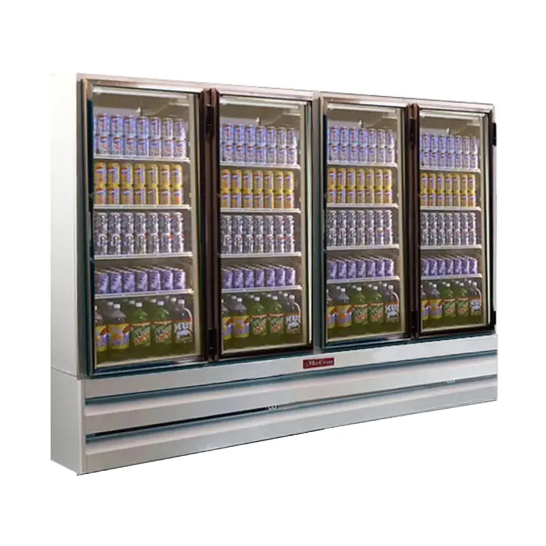 Howard-McCray GR102BM 103" Four Glass Door Merchandiser Refrigerator in White, 102 cu. ft.