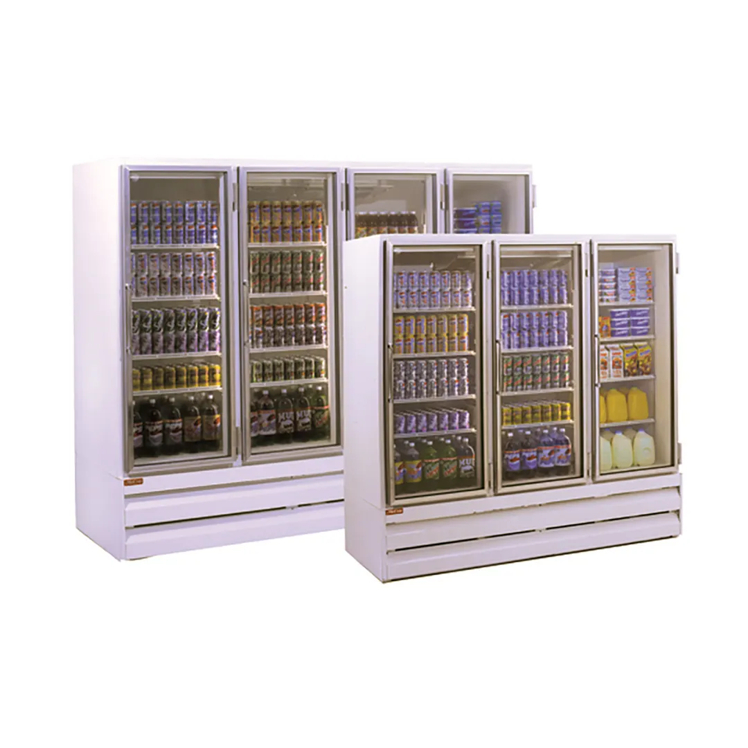 Howard-McCray GR102BM 103" Four Glass Door Merchandiser Refrigerator in White, 102 cu. ft.