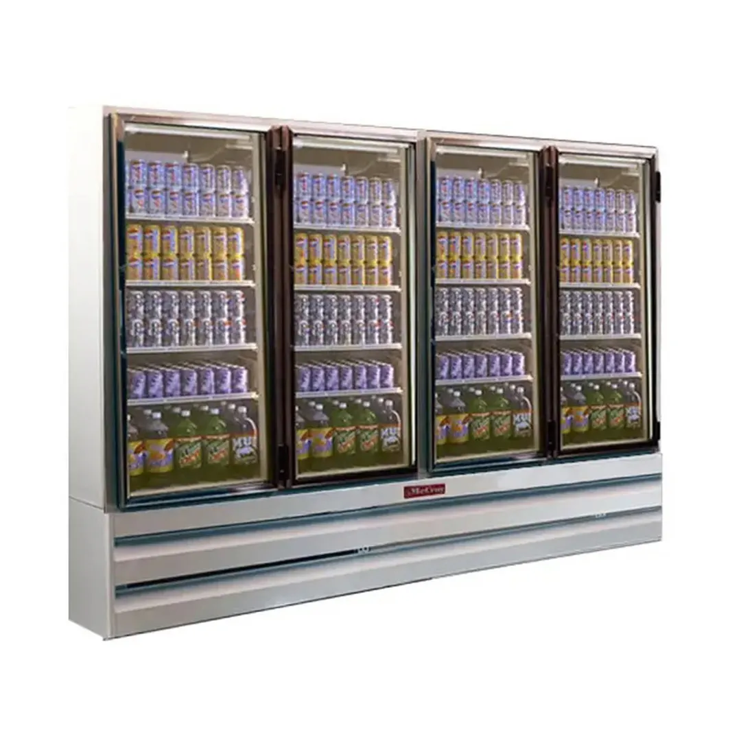 Howard-McCray GR88BM 103" Four Glass Door Merchandiser Refrigerator in White, 88 cu. ft.