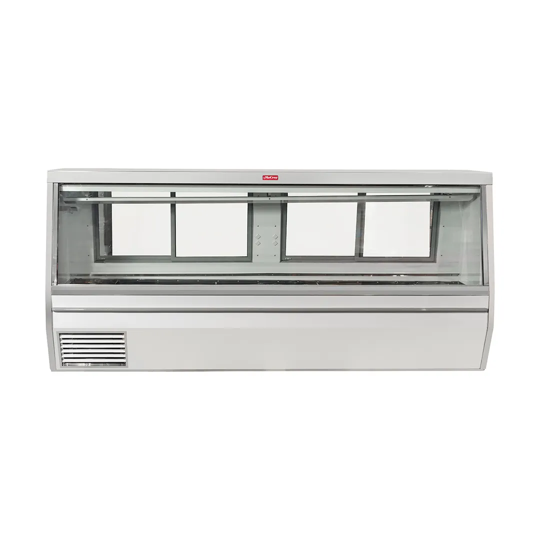 Howard-McCray R-CMS34N-12-LED 144" Double Duty Flat Refrigerated Meat Display Case, Remote