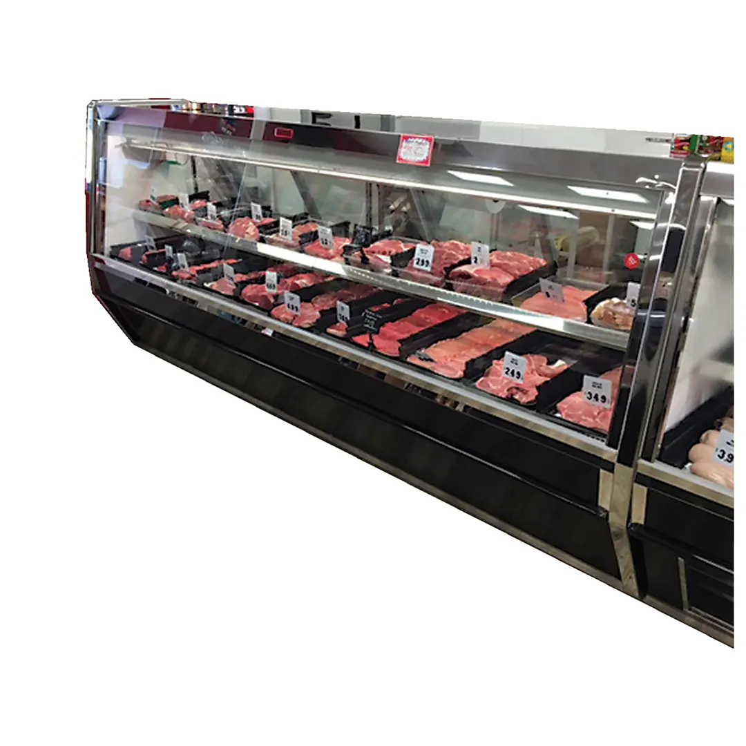 Howard-McCray R-CMS40E-12-BE-LED 149" Single Duty Flat Refrigerated Meat Display Case, Remote