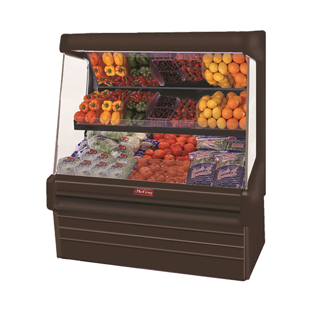 Howard-McCray R-OP30E-8-B-LED 99" Remote Refrigerated Produce Display Case, Black
