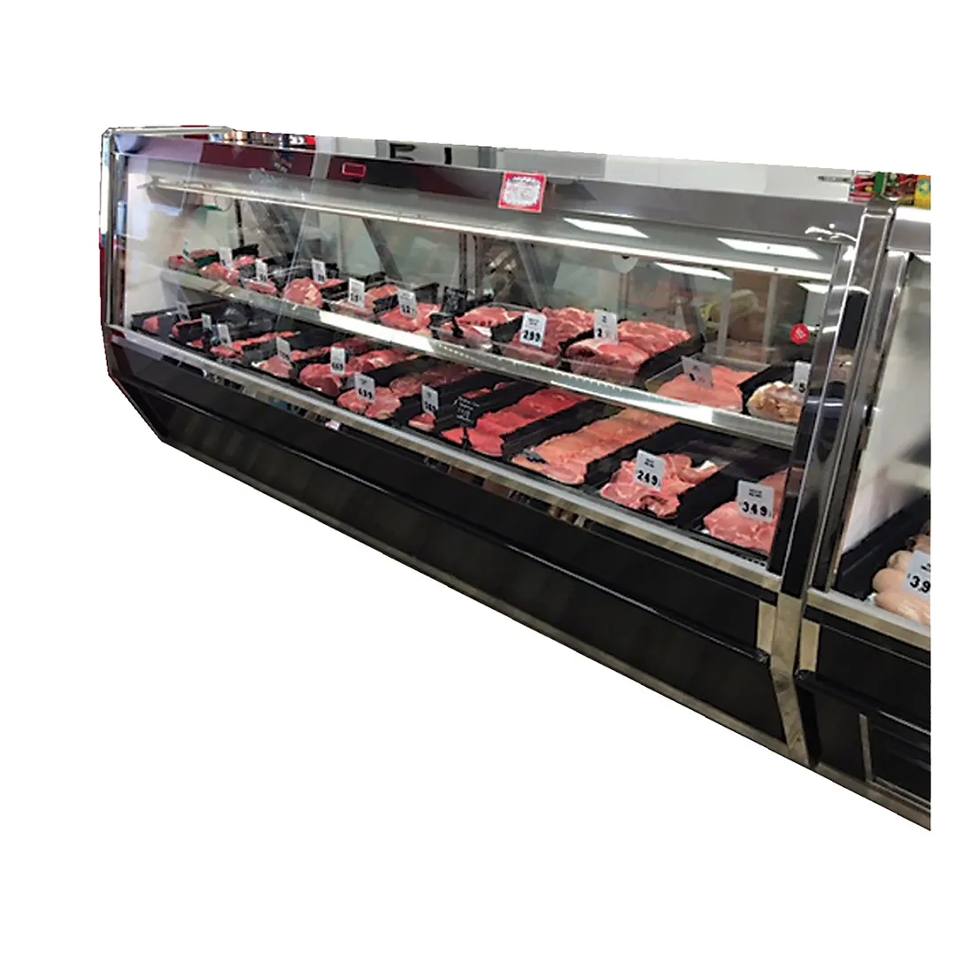 Howard-McCray SC-CMS40E-6-BE-LED 76" Single Duty Flat Refrigerated Meat Display Case