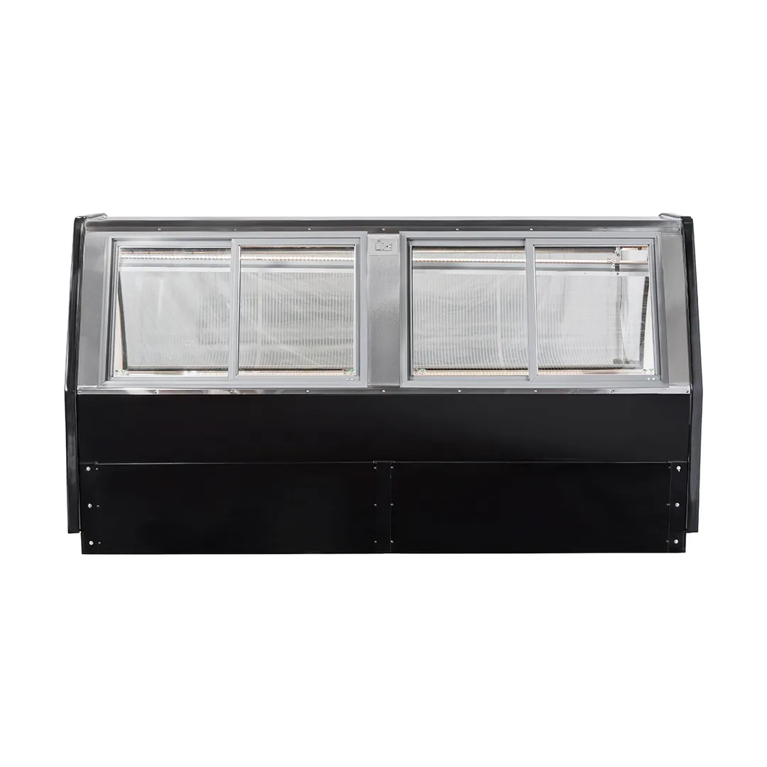 Howard-McCray SC-CMS40E-8C-BE-LED 100" Single Duty Curved Refrigerated Meat Display Case