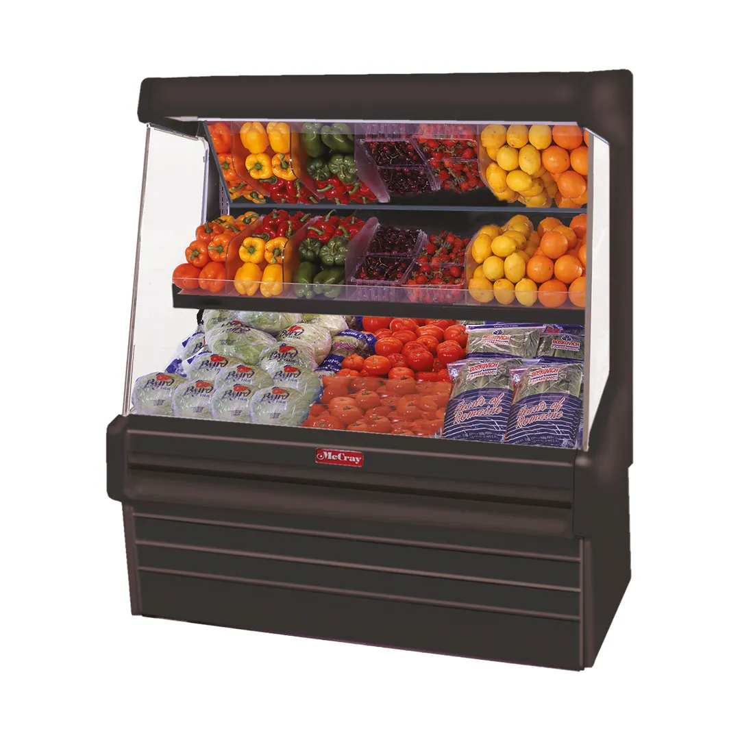 Howard-McCray SC-OP30E-8L-B-LED 99" Refrigerated Produce Display Case, Black