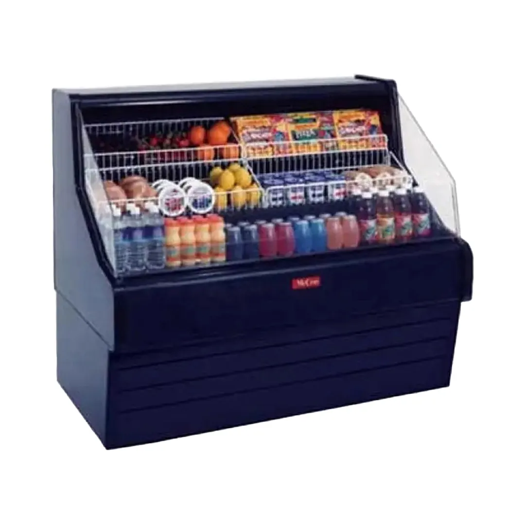 Howard-McCray SC-OS30E-3-B-LED 39" Horizontal Impluse Open Merchandiser in Black, Self-Contained