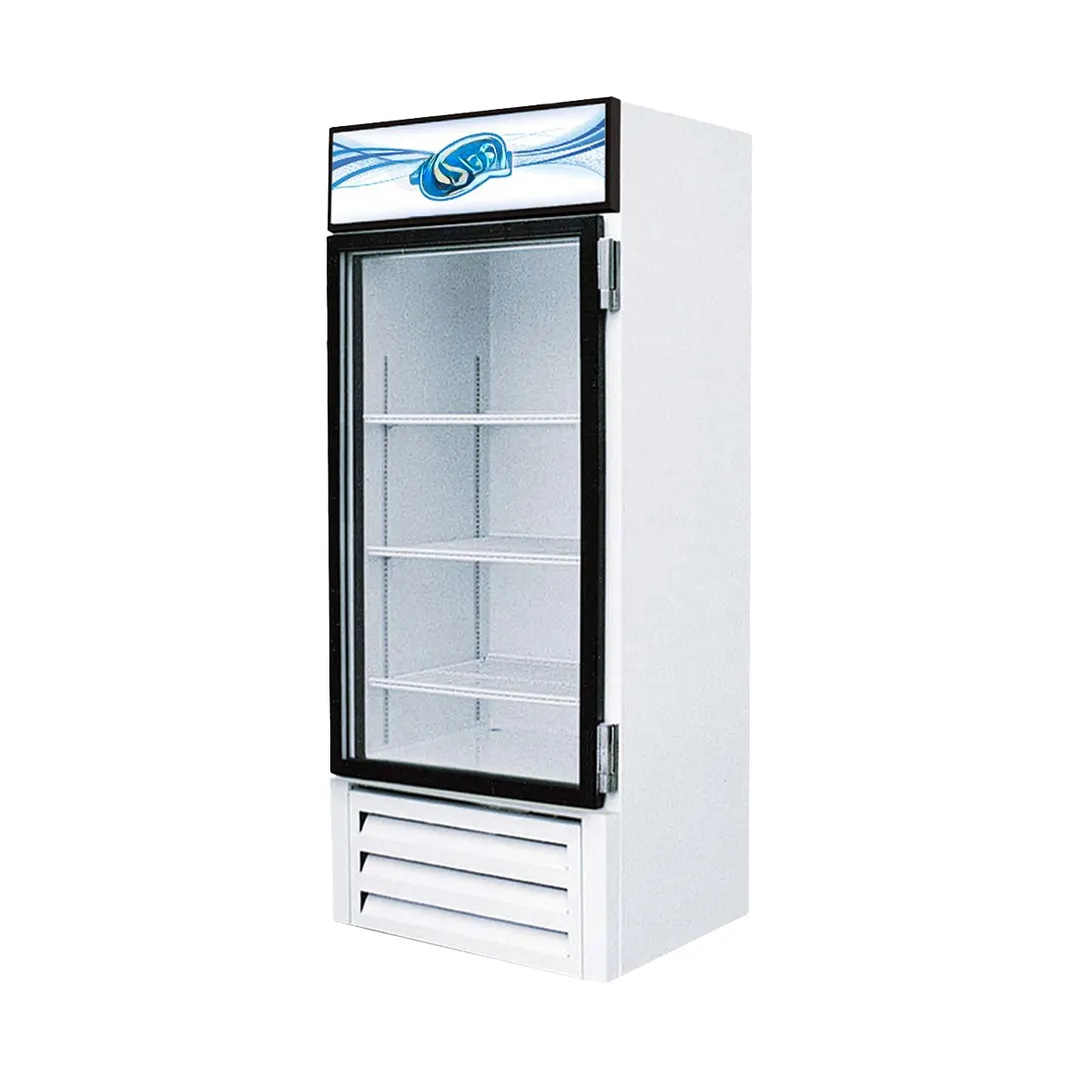 Howard-McCray VR-17-RE-HC-US 30" One Section Glass Door Merchandiser Refrigerator in White, 17 cu. ft.