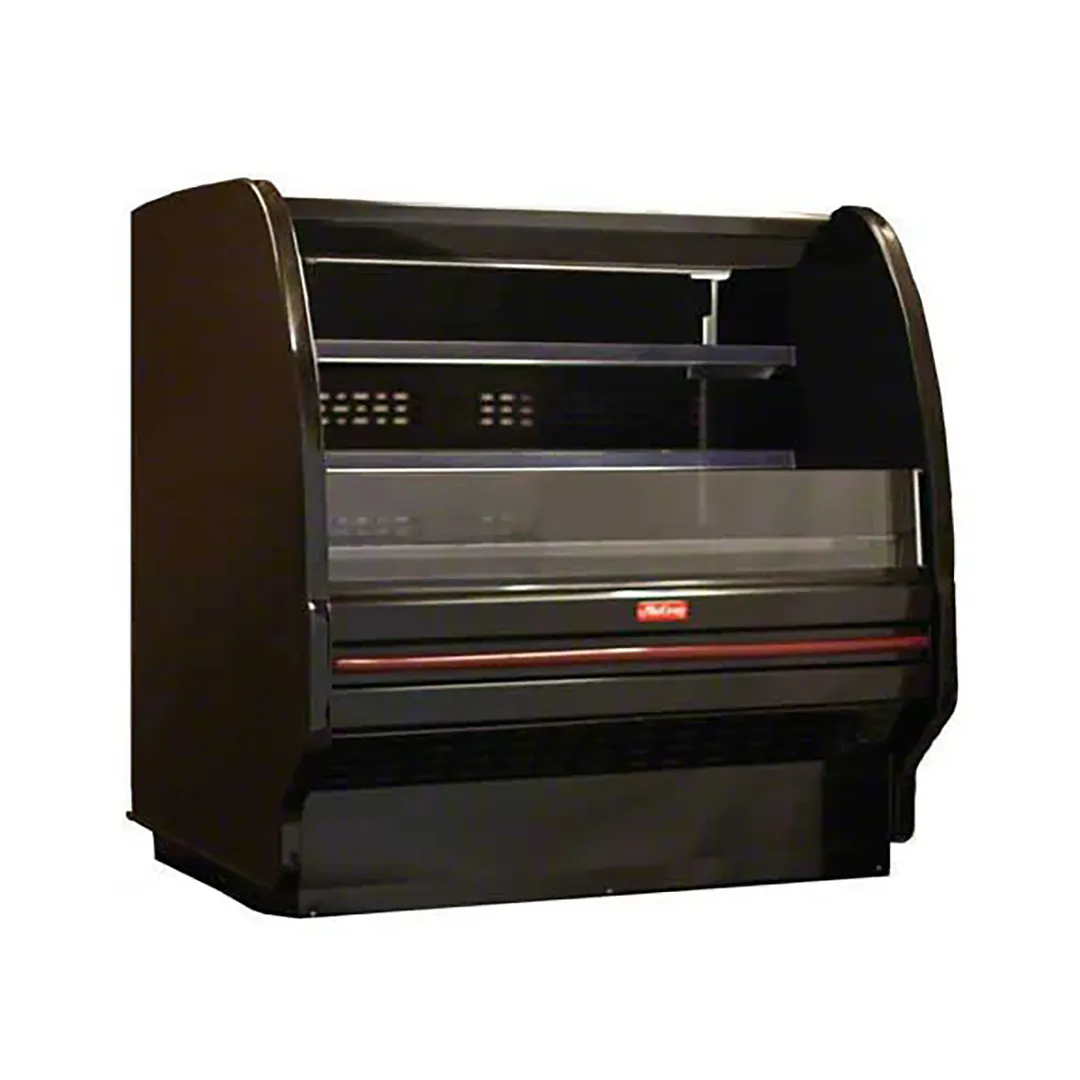 Howard-McCray SC-OD40E-3L-B-C--LED 39" Dairy Curved End Open Air Merchandiser in Black