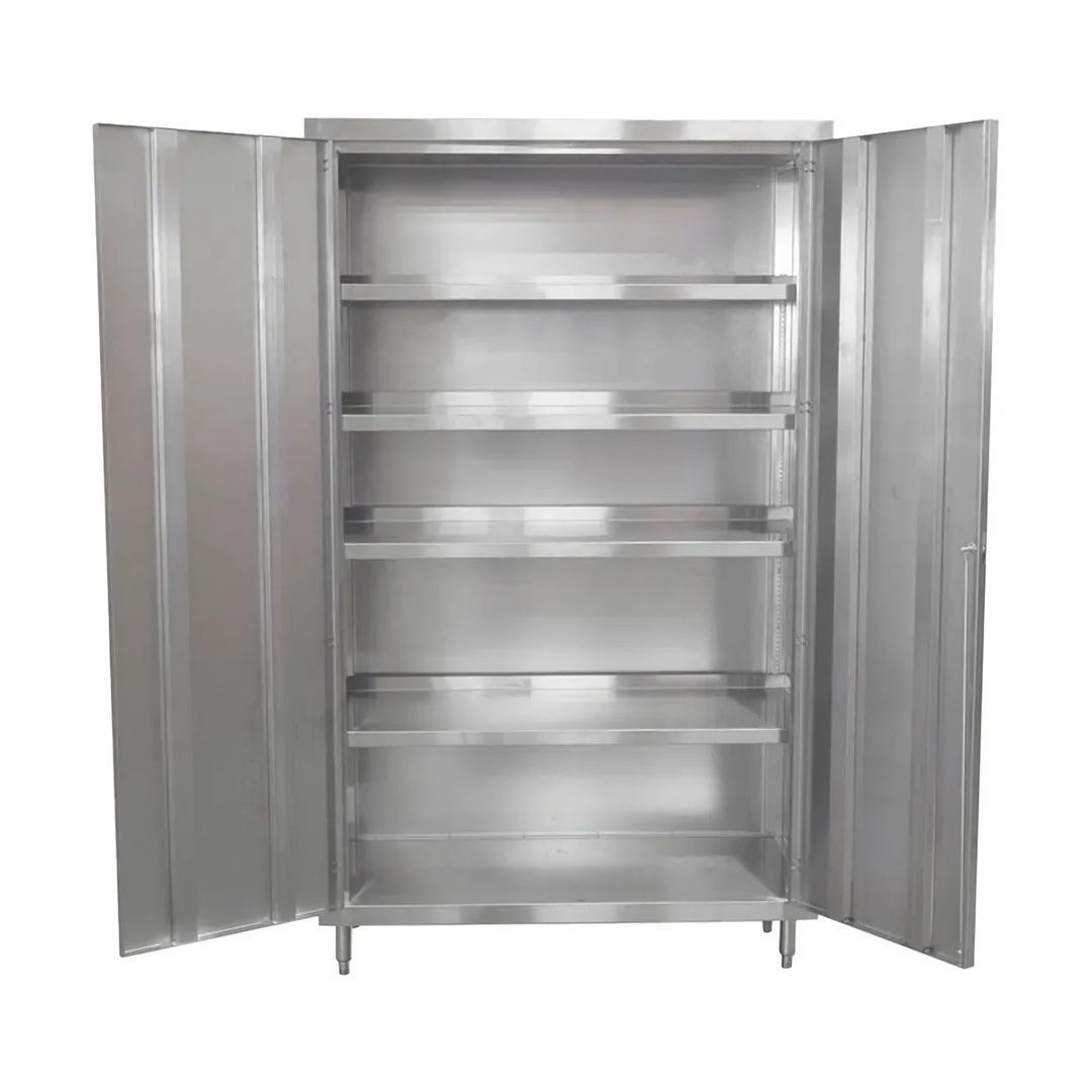 John Boos TCH-224884 Stainless Steel Storage Cabinet - w/ (2) Doors, (4) Shelves