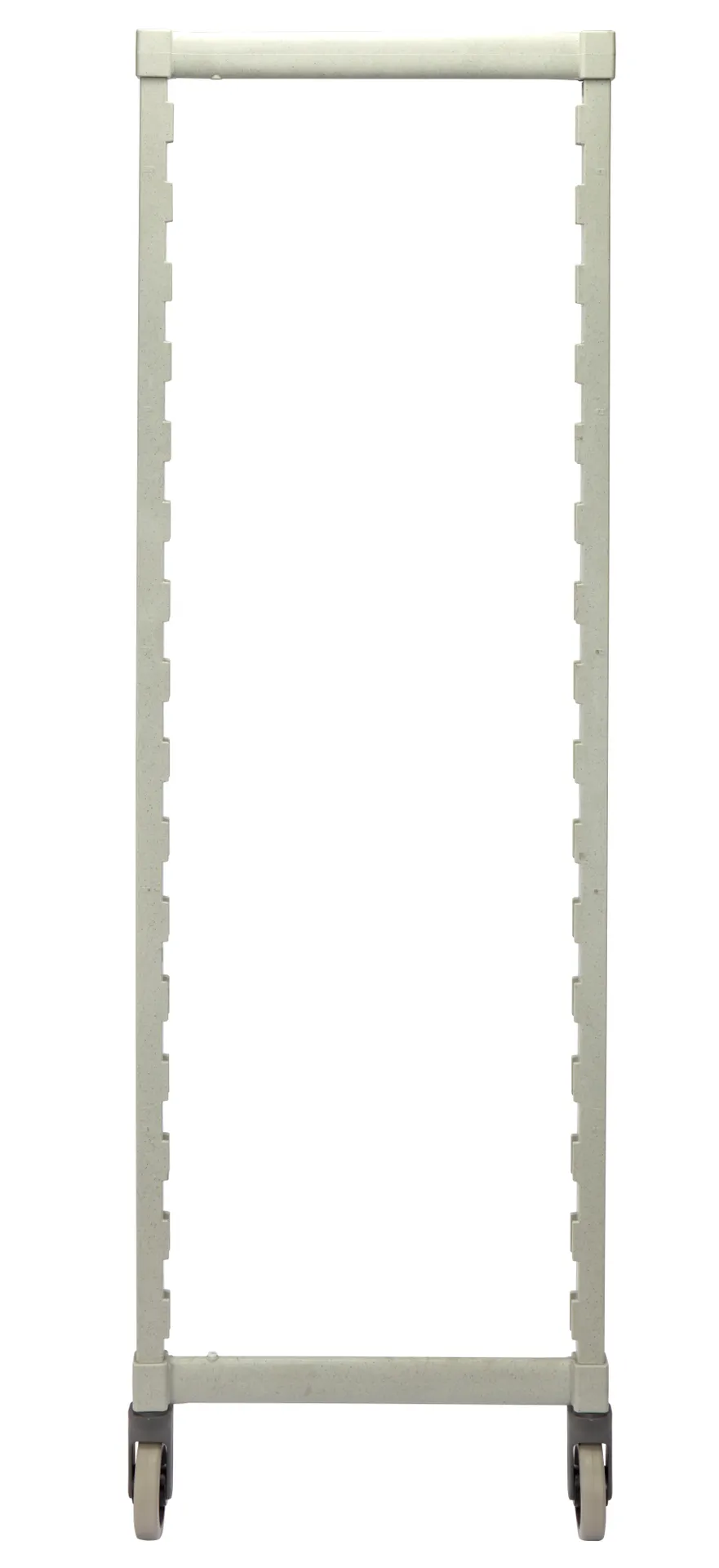 Cambro CPMPK1875R480 Camshelving Premium Series Post Kit, 18W Mobile Unit, 75-1/4H, Speckled Gray, Plastic Finish