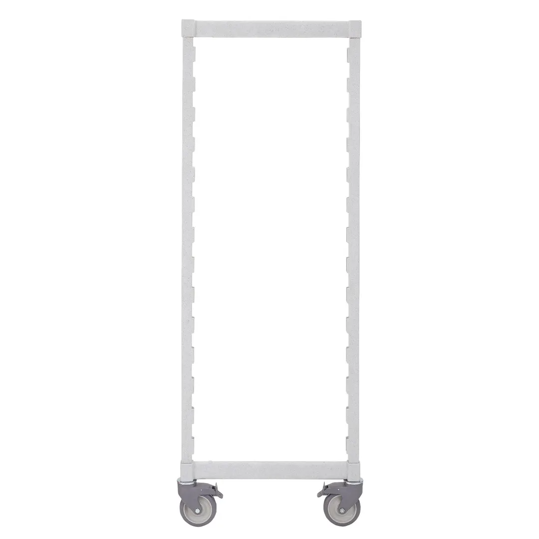 Cambro CPMPK2175480 Camshelving Premium Series Mobile Post Kit, 21W x 75.25H, Speckled Gray, Plastic Finish