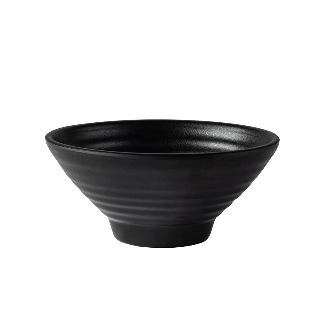 CAC China XCTN-B105 7.5oz Matte Black Round China Bowl, 4-3/4" Dia, 2-1/8" H - Dozen
