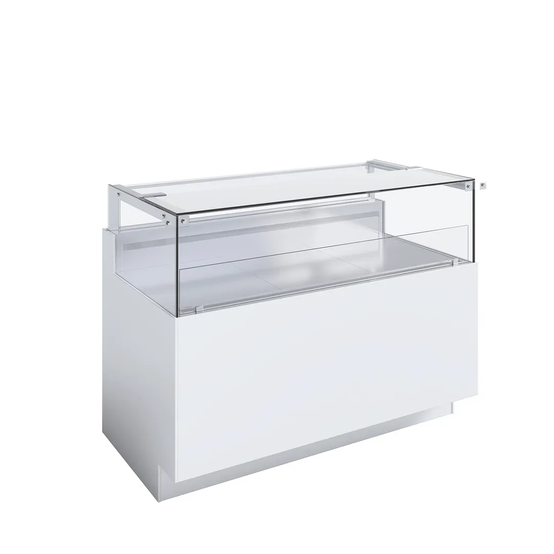 Ciam USA CIAM 6040 SQ10G1RV100I 39 3/8" × 39 3/8" × 47 1/4" H Temp Glass Steel LED CE/ETL/UL‑NSF