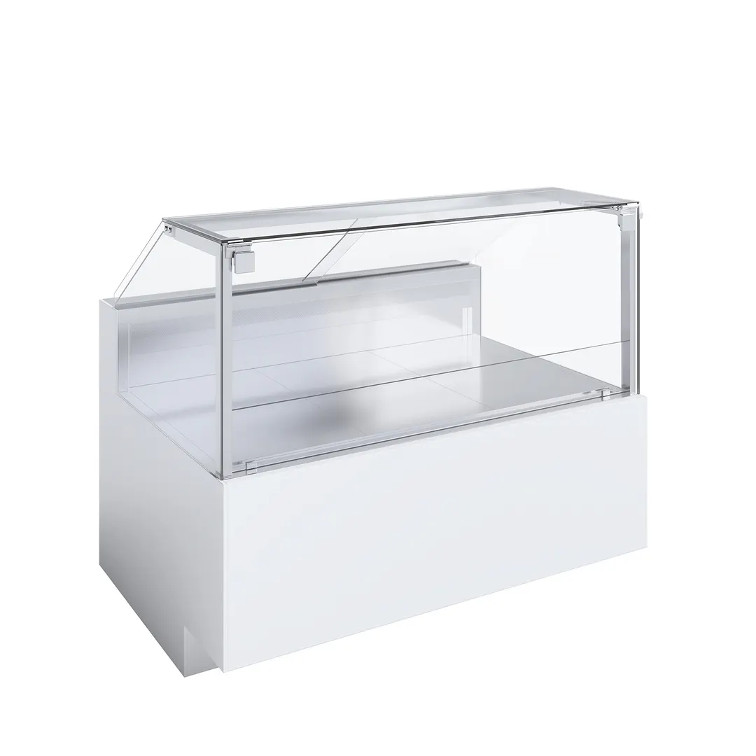 Ciam USA CIAM 6040 SQ10R6M100I - 39"x39"x51" Red Meat Display Lam/Steel Comp FlatGlass LED +36°F 120V