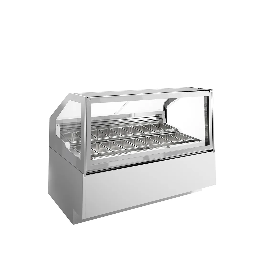 Ciam USA CIAM ICE QUEEN ICQBL2GEL12I 45" Gelato/Ice Cream Dipping Cabinet w/ Sneeze Guard