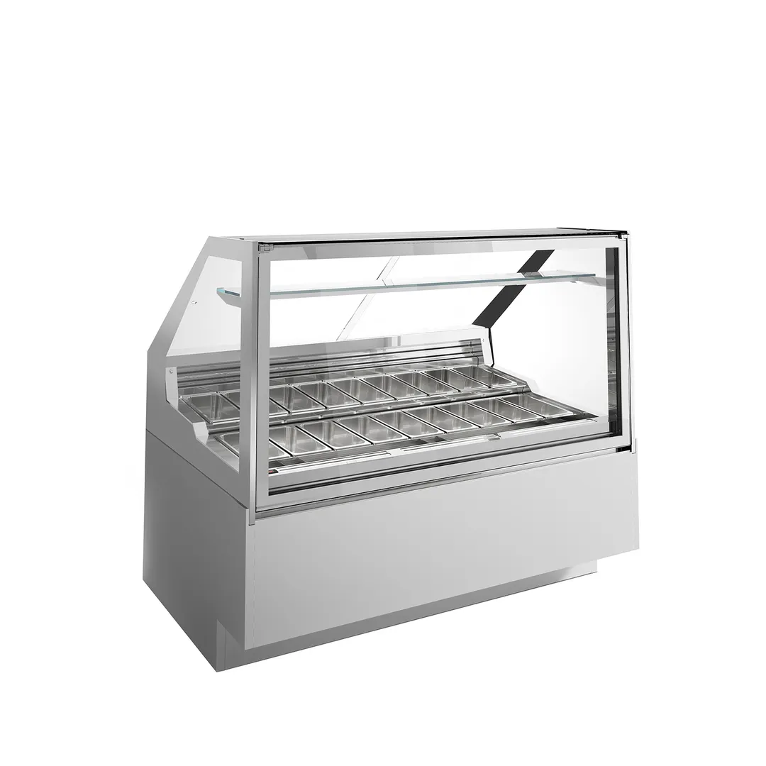 Ciam USA CIAM ICE QUEEN ICQBL3GEL24I 84" Gelato/Ice Cream Dipping Cabinet w/ Sneeze Guard
