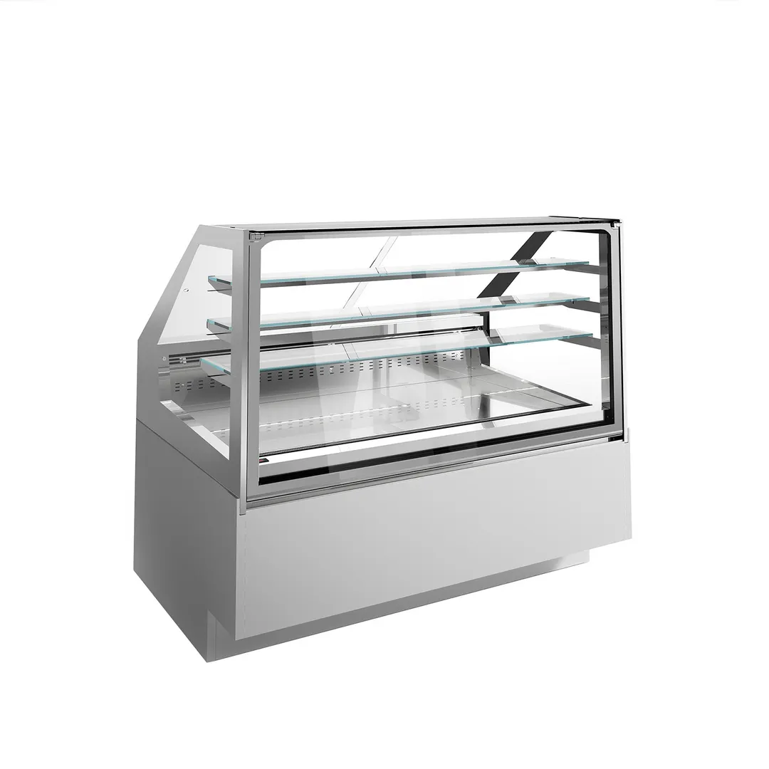 Ciam USA CIAM ICE QUEEN ICQBL3PV165I - 64"L x 45"D x 59"H Display Case, 120V, 3 Shelves, LED, Heated