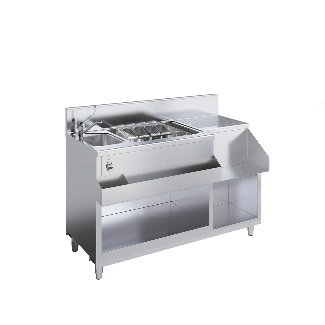 Ciam USA CIAM STANDARD COCKTAIL STATION 2BCKNF100 Non-Refrigerated Back Bar Cabinet