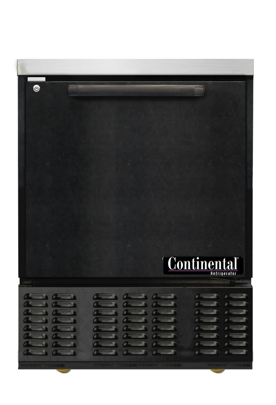 Continental Refrigerator UC24N-B 24" 1-Door Undercounter Refrigerator, Black, 4.8 cu. ft., Front Breathing