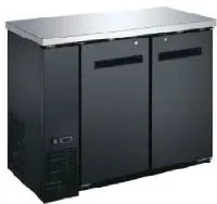 Drago America DRBB48SH - 12 Ft³ 2-Door Reach-In Bar Cooler,48.9"W x 24.4"D x 35.6"H, Black Steel Top