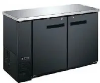Drago America DRBB60SH – 16 Cu Ft Cooler, 60.8"W x 24.4"D x 35.6"H, Black, Doors, Shelves, 115V R290