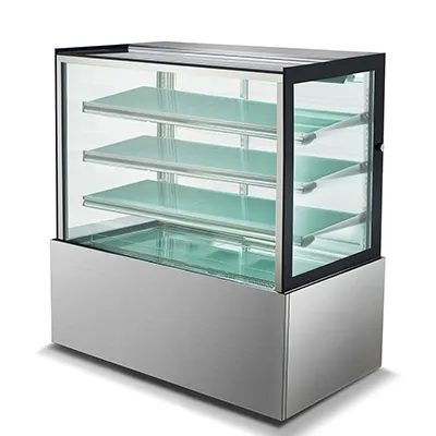 Drago America DRCD48-3 Cold Cake Display, 19 Cu Ft, 47"W×29"D×55"H, Steel, 2 Doors, LED, 32‑43°F
