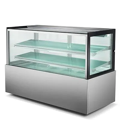 Drago America DRCD72-2 21 Cu Ft Display Case, 71"W x 29"D x 47"H, Silver, 4 Shelves,LED, 1/2 HP 115V
