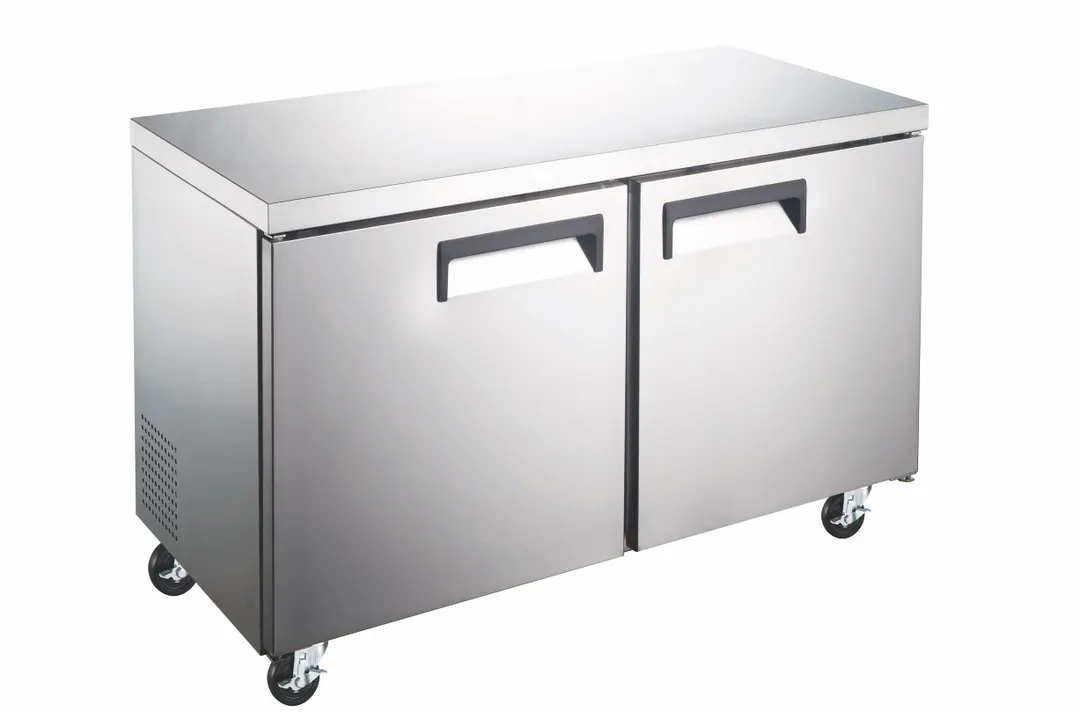 Drago America DRUC60F 60" 2-Door Undercounter Freezer, Stainless Steel, 15 cu. ft.
