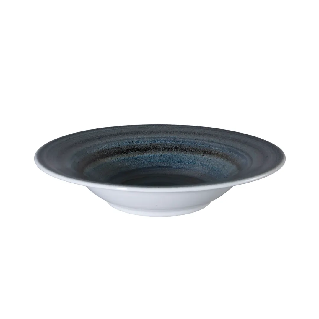 GET PA1004903712 Bowl - 9-3/4" Dia Rimmed Round China, Corona Aqua Lagoon - 1 Dozen