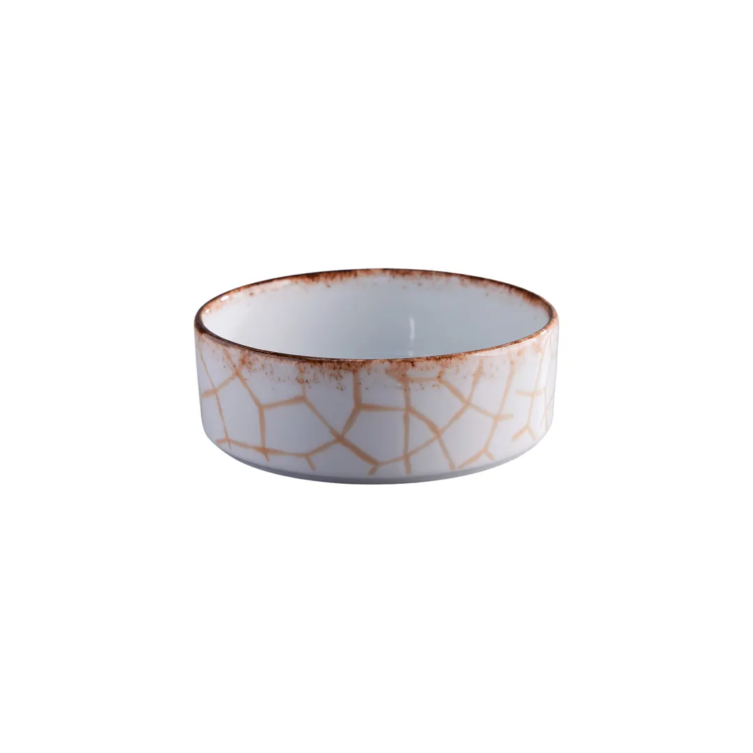 GET PA133I993112 Rustic Round China Bowl, 18 Oz. Cracked, General Usage