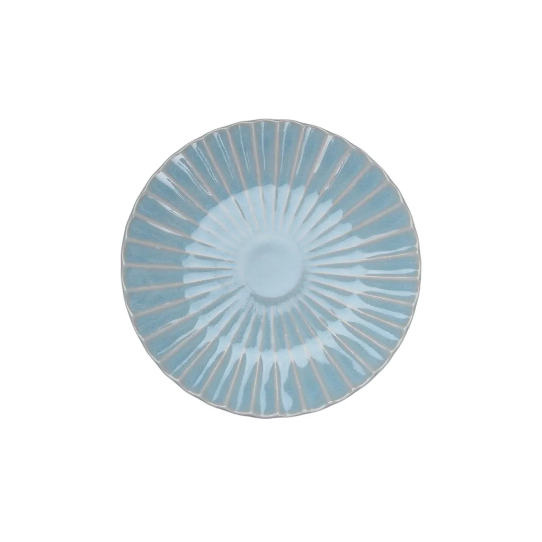 GET PA1843022012TALLER Dessert Plate, 8" Round China Plate, Bahia Kai Design - 1 Dozen