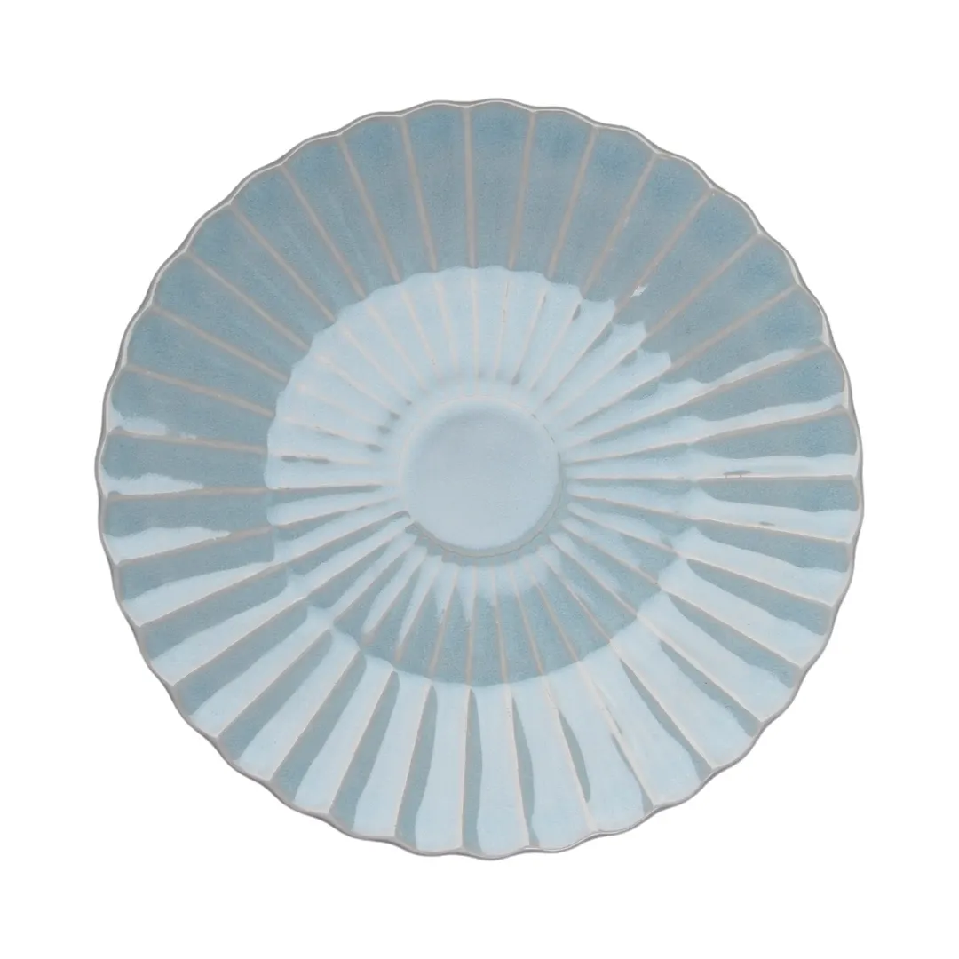 GET PA1843052812TALLER Round China Plate, 11.2" Diameter, Bahia Kai Finish - 1 Dozen