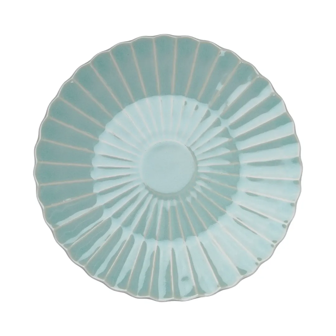 GET PA1844052812TALLER China Plate, 11.2" Diameter, Bahia Nilo Finish, Round Dinnerware - 1 Dozen