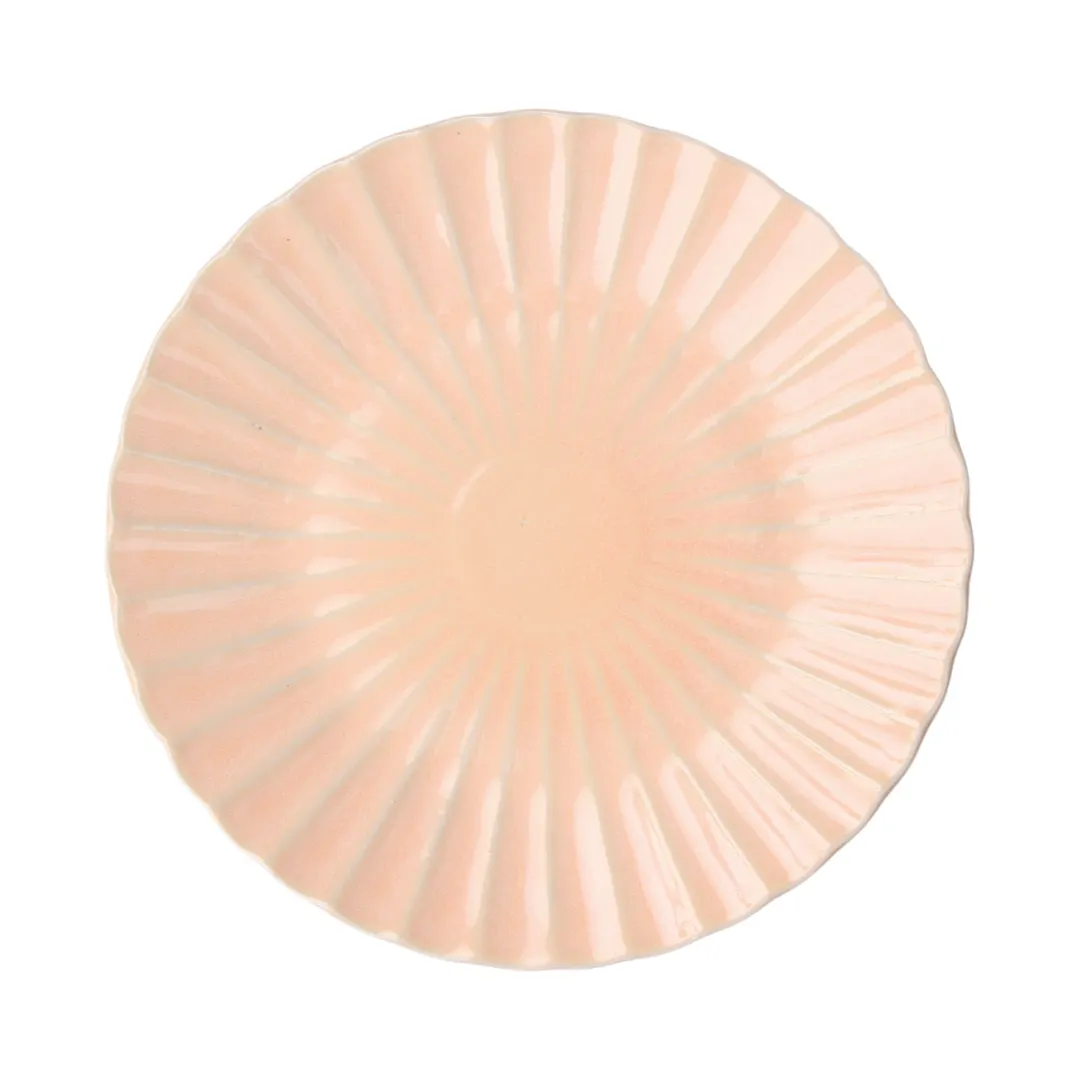 GET PA1852052812TALLER Round China Plate, 11.2" Diameter, Bahia Anemona Finish - 1 Dozen