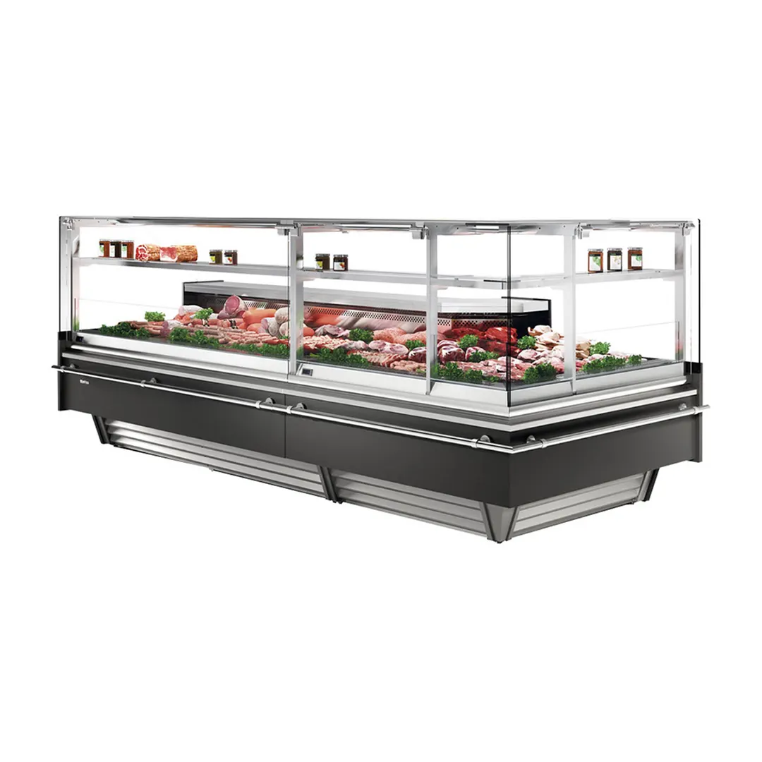 Infrico USA IDC-VBC90AARSCP 74" Single Duty Flat Refrigerated Meat Display Case