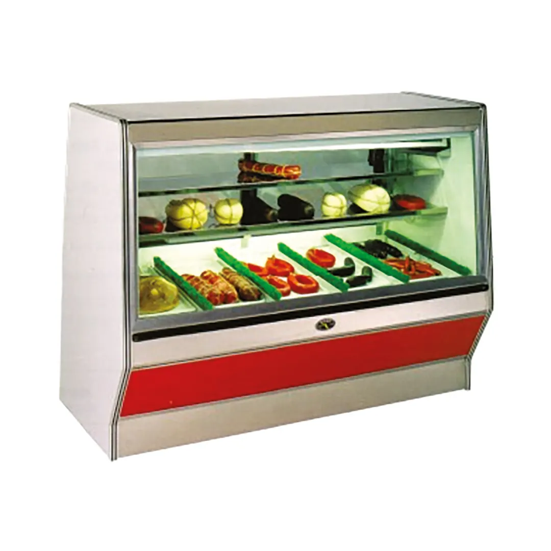 MarcRefrig SF-8R 96" Double Duty Flat Refrigerated Meat Display Case, Remote