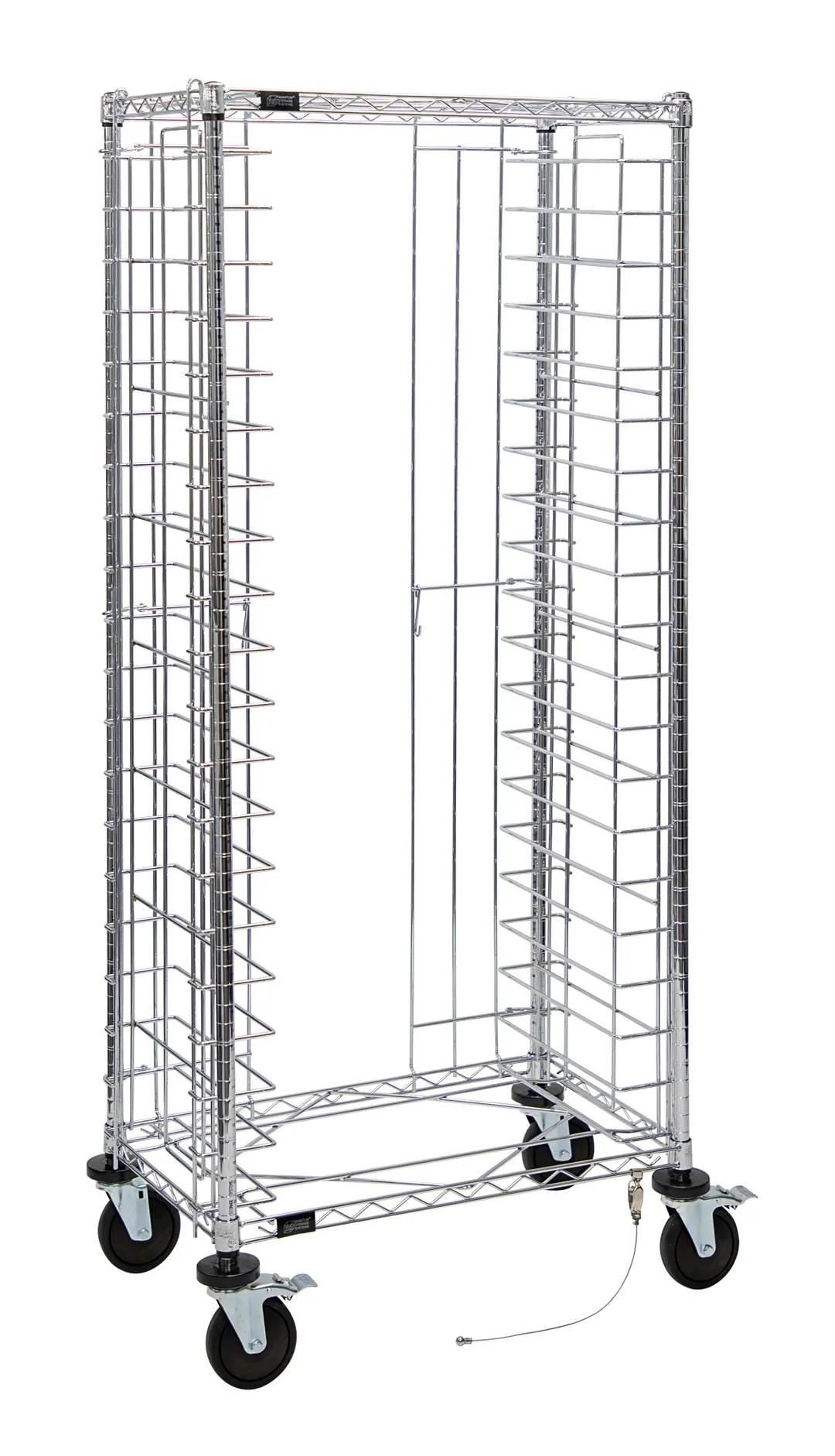 Quantum TC-20CO 20 Tray Mobile Side Loading Conductive Tray Cart - 18"W x 30"D x 69"H