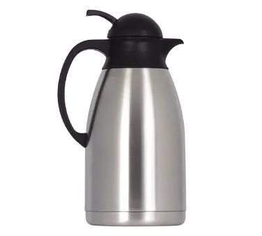 Spring USA 19601-5 Server, 52 Oz (1.5 L) Insulated, Black Push‑Button, Brushed Stainless Steel