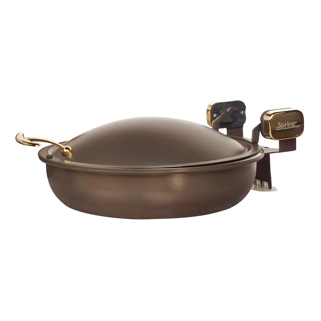 Spring USA 2382-587/36 Induction Sauteuse, 15-1/4" Dia x 6" H, Bronze/Black 1-1/4-/2-1/2-/4-Qt.