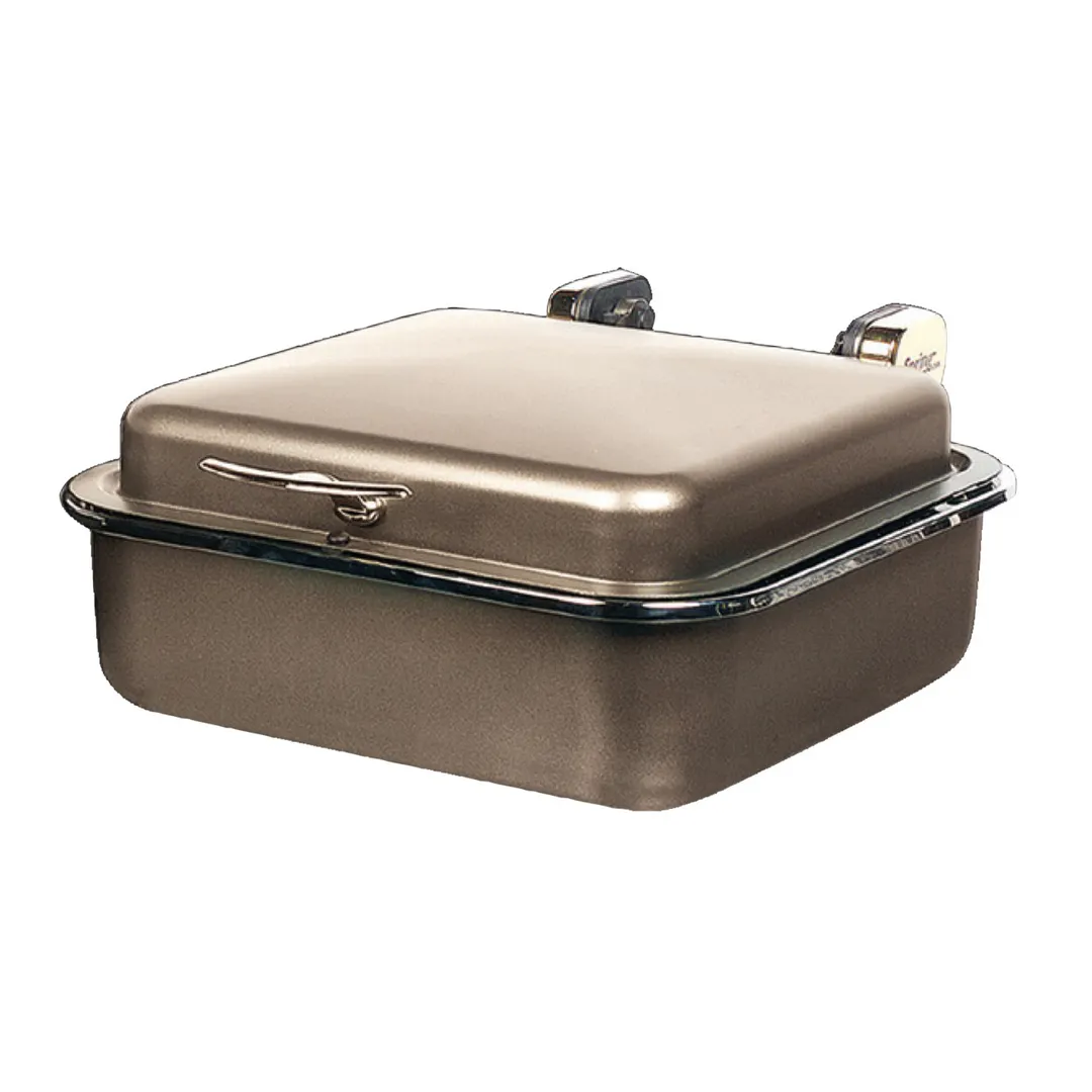 Spring USA 2384-587 Server, 2/3 Size, 6 Qt Square, Bronze, Induction Ready, 15-3/8" x 15-3/8" x 7"
